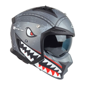 کلاه کاسکت فک جدا شونده راپیدو Rapido 890 - طرح shark